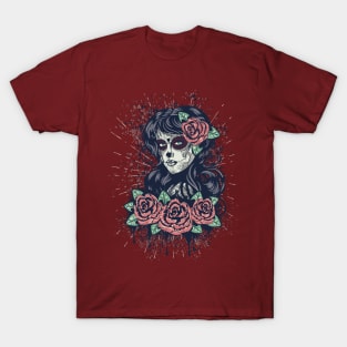 Vintage Day of Dead Girl T-Shirt
